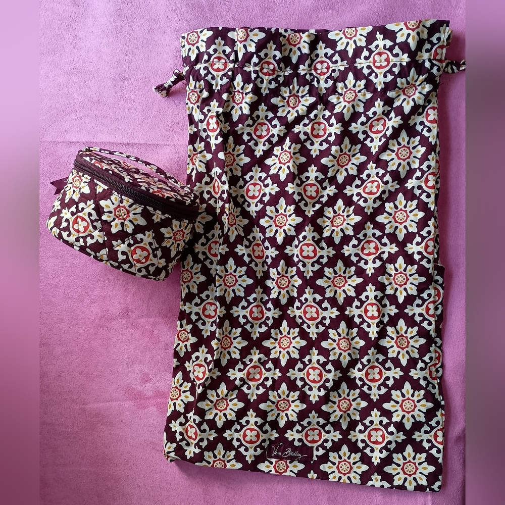 Vera Bradley Travel Set - Shoe Cover And Pouch